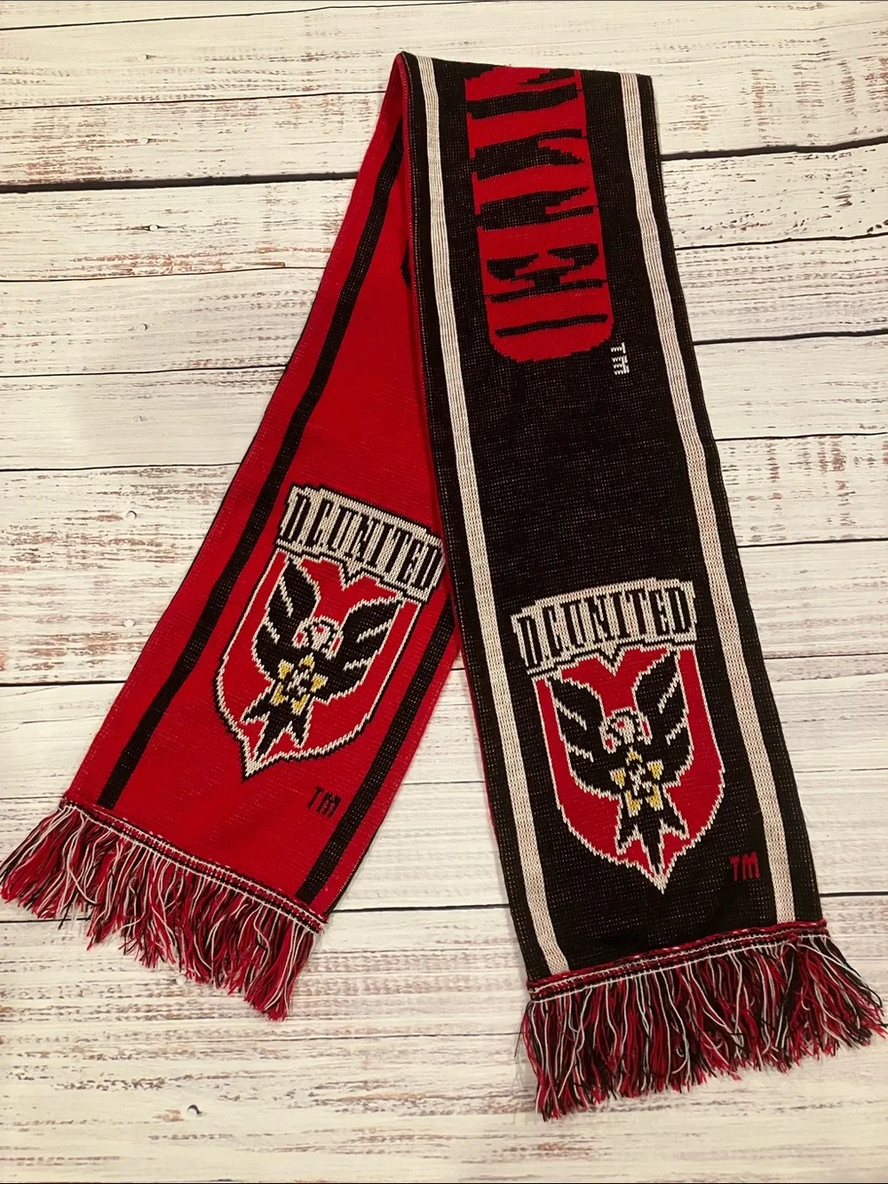 D.C. United Soccer Scarf - Red & Black